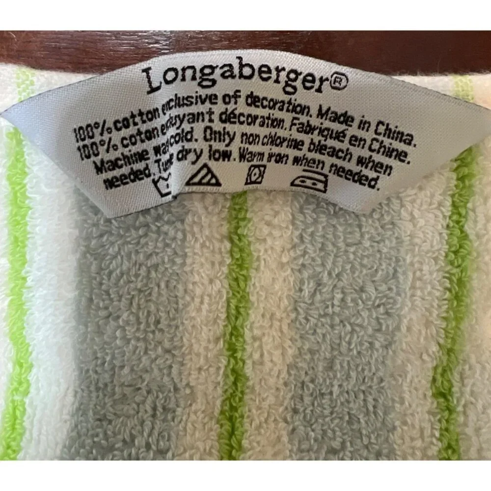 Vintage Longaberger Mixed Bouquet Replacement Wash Cloth 13